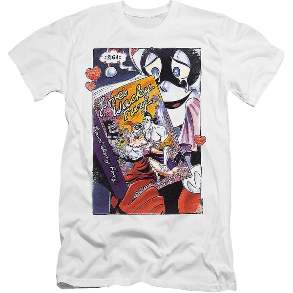 Jokern och Harley Quinn Love's Wacky Fury DC Comics T-shirtkläder L