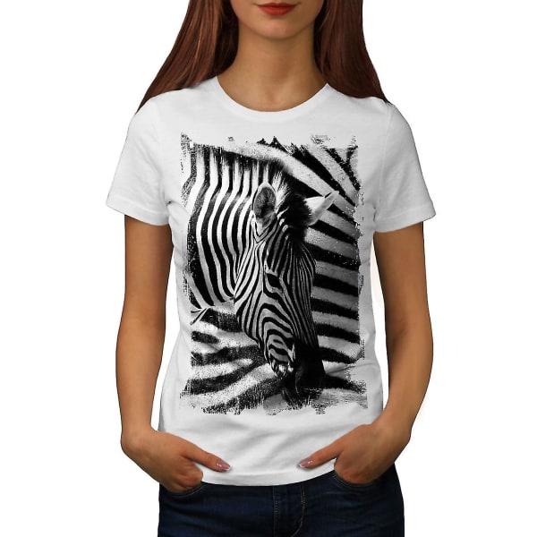 Safari Zebra Head T-shirt för kvinnor M