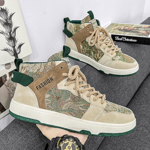 Herrsneakers Andas Dam Skateboarding Skor Löparskor HJ22 Green 39