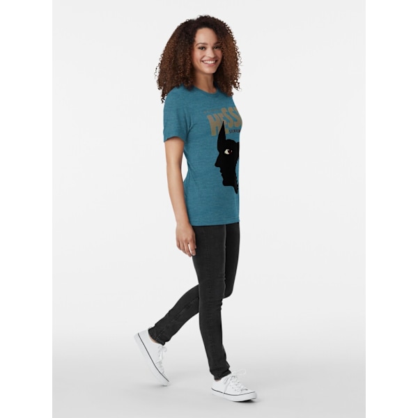 Hermann Hesse Tri-blend T-shirt Steele Blue L_Front