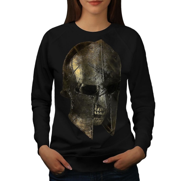 Skull Sparta Warrior Women Blacksweatshirt M