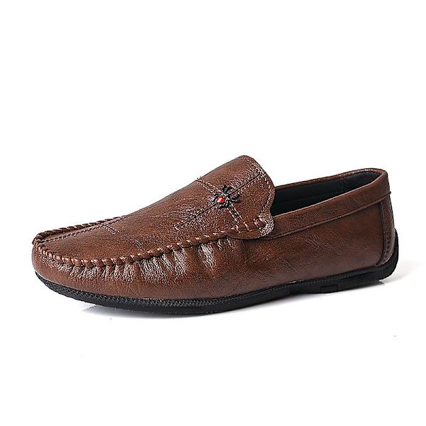 Casual för män Utomhus små läderskor Fr5006M Brown 41