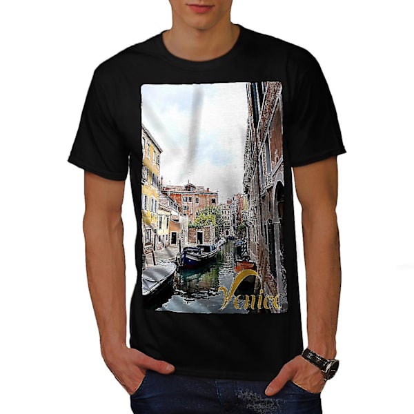 Gammal Venedig Canal Tour Herr T-shirt M