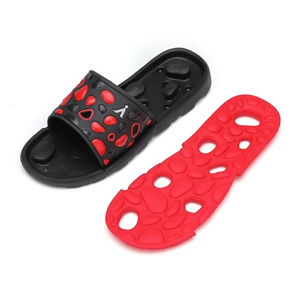 Herrskor Massagesula Mjuk Mjuk utomhustofflor Fr260-1 Red 44