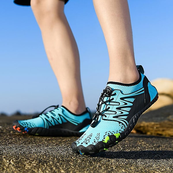 Vattenskor för män Quick Dry River Sea Aqua Sneakers River Walking Shoes Beach Shoes 22 Blue 45
