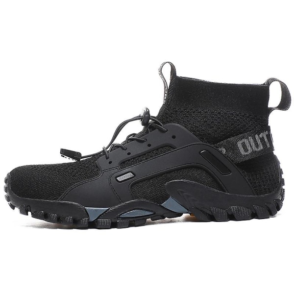 Vandringsskor för män Trailrunning Skor Halksäkra Fitness Promenad Jogging Sneakers 3Cw25 Black 42