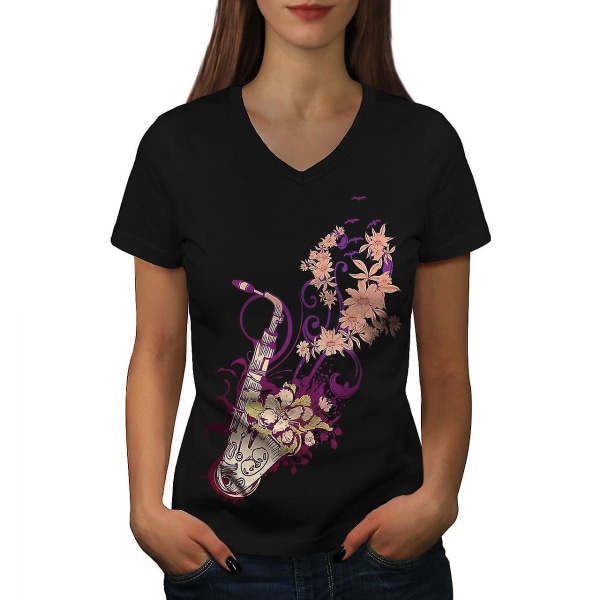 Saxofon Jazzy Women T-shirt XL