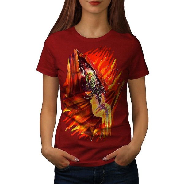 Art Bug Skrämmande mode kvinnor Redt-shirt 3XL