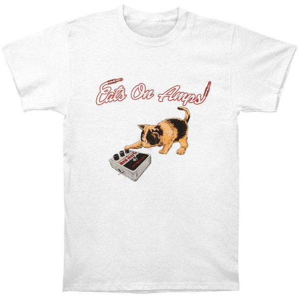 Cats On Amps Pedal Cat T-shirt L