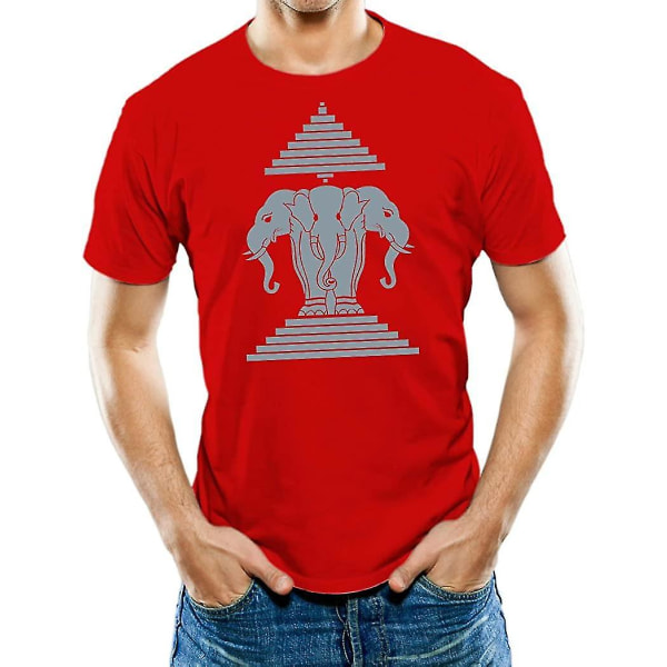 Universal Apparel Herr Laos flagga T-shirt 3XL