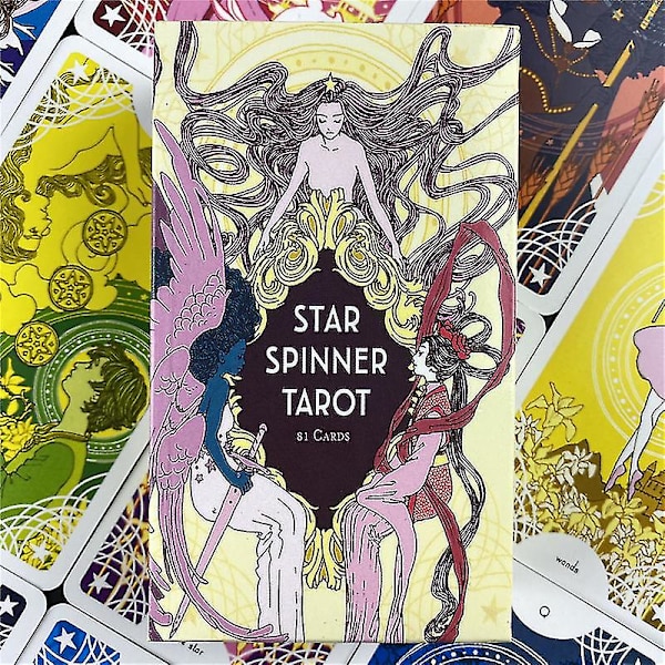 Star Spinner Tarot Engelsk version Bordslek Tarot Oracle Kort Kul att spela Divination Fate Brädspel Pdf Guidebook78st Tt26