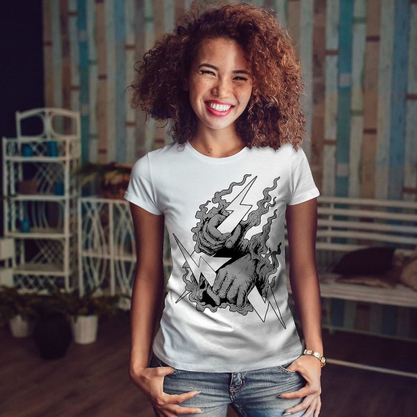 Zeus Skydd Sky Women Whitet-shirt 3XL