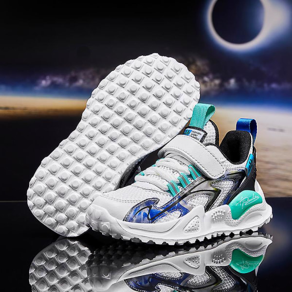 Barnskor Andas Sneakers Löparskor för pojkar 216 WhiteGreen 29