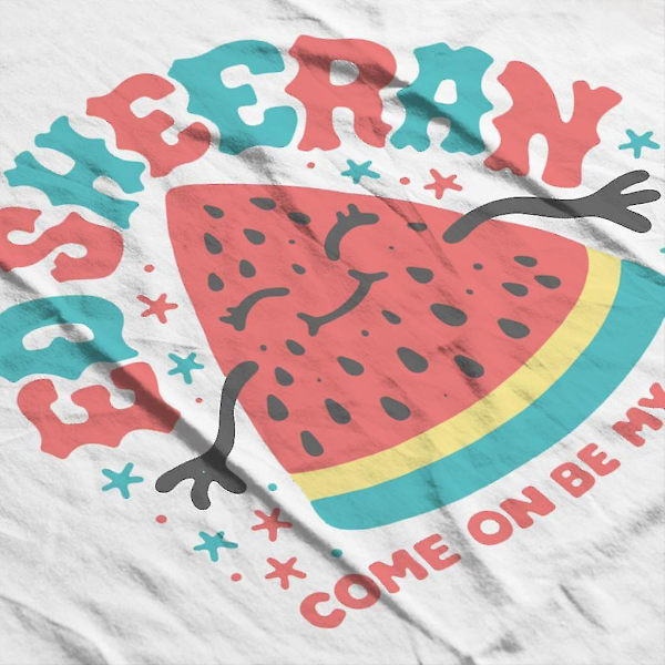Ed Sheeran är lika med Watermelon Come On Be My Baby Damväst M
