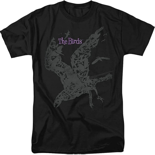 The Birds Skräck Thriller Spänning Hitchcock Movie Bird Poster Vuxen T-shirt 3XL