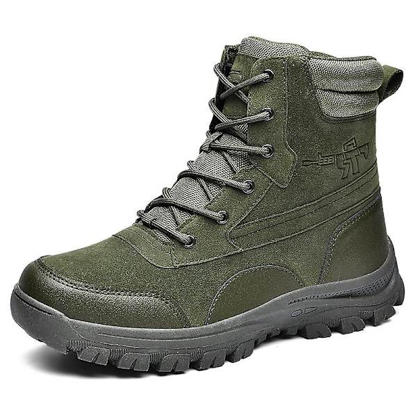 Herr Military Boot Combat Herr Stövlar Tacticalhane Shoes Work Safety Shoes Yj701 Green 41
