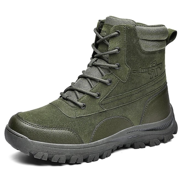 Herr Military Boot Combat Herr Stövlar Tacticalhane Shoes Work Safety Shoes Yj701 Green 45