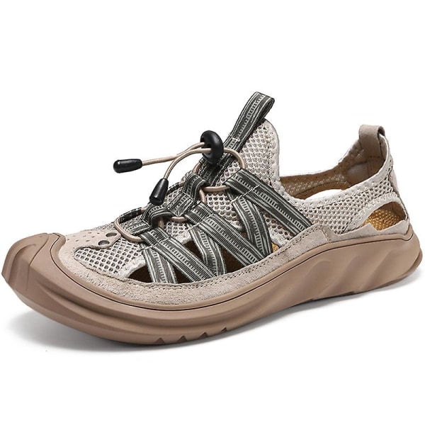 Herrsandaler Casual Andas Mesh Skor Strandskor 923 Khaki 40