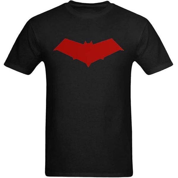 Seedit Röd huva för män Jason Todd Symbol Logo Patch Grafisk T-shirt L