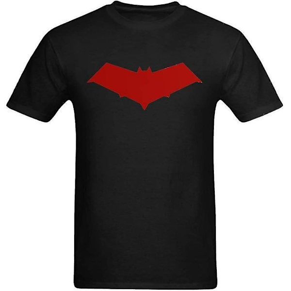 Seedit Röd huva för män Jason Todd Symbol Logo Patch Grafisk T-shirt S