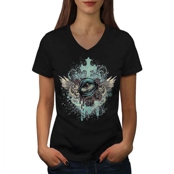 Nuclear Is Good Horror Kvinnor Svart T-shirt med halsringning M