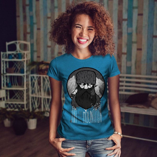 I Am Mountain Man Kvinnor Royal Bluet-shirt S