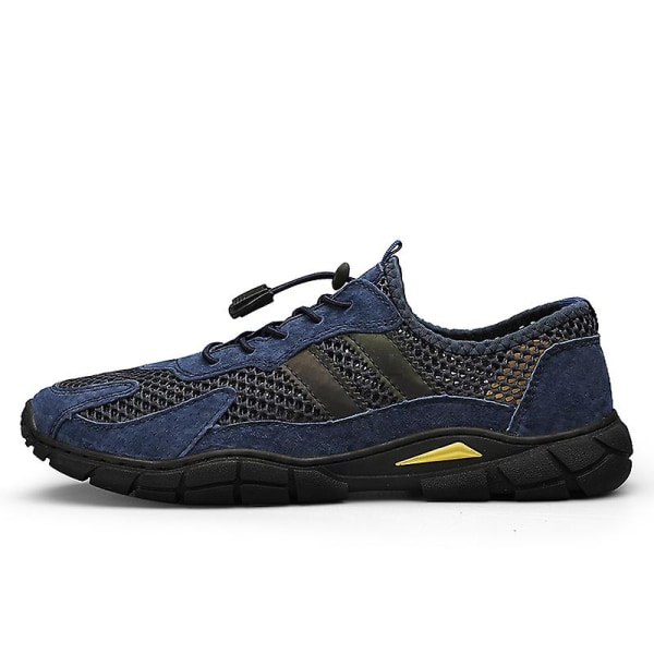 Sneakers för män Löpartennisskor Lättviktsventilerande Sport Athletic 3D7166 Blue 39