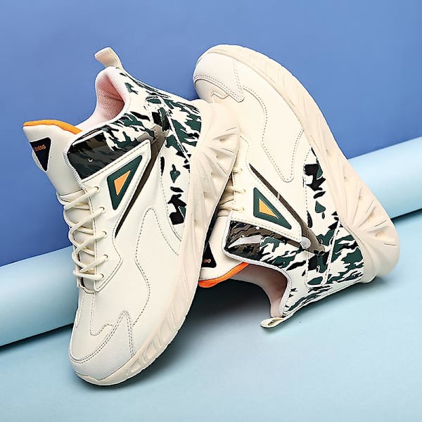 Basketskor för män Mode Dam Sneakers Andas Sportskor 3Ad81 Beige 41