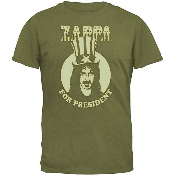 Frank Zappa för president Military Green T-shirt XXXL