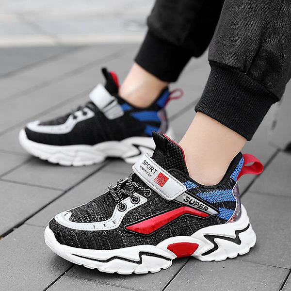Barnsneakers Andas löparskor Mode Sportskor Fr9109 BlackBlue 30