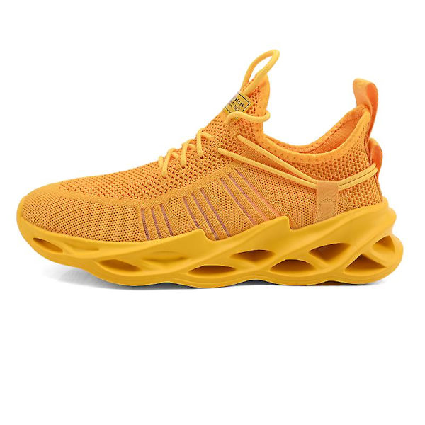 Herr Sport Athletic löparsneakers Walking Shoes 3Bg157 Yellow 38