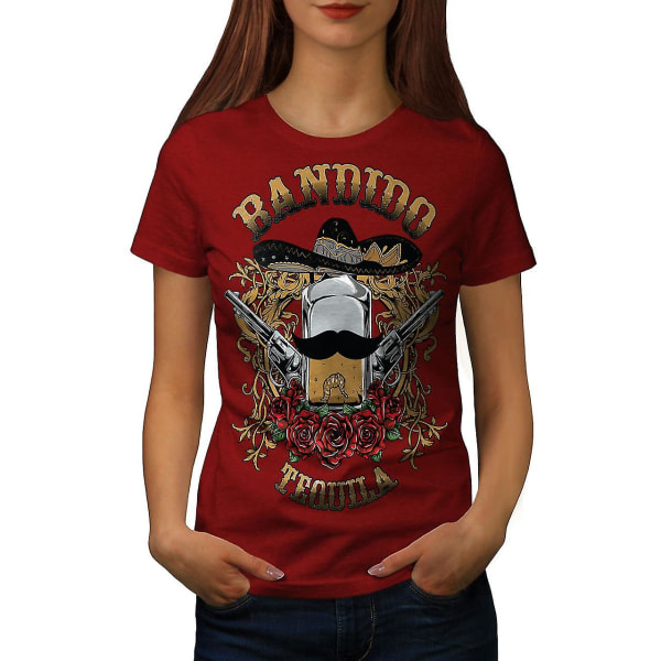 Bandido Tequila Rose Dam Röd-skjorta 3XL