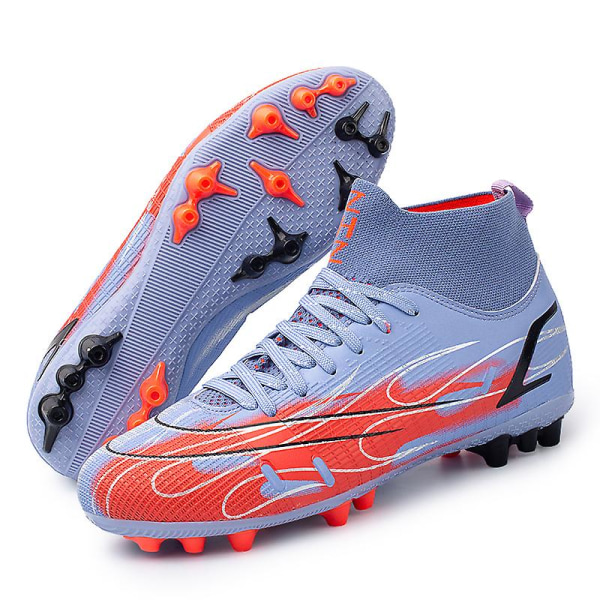 Fotbollsskor för män Spikes Fotbollsskor för ungdomar Ankelstövlar Athletic Sneaker 3C758G Purple 44