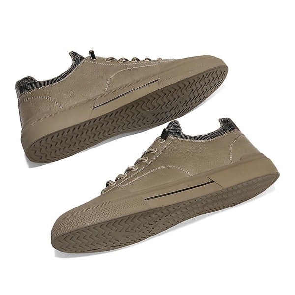 Casual för män Högkvalitativa läderskor Frdb21611 Brown 44