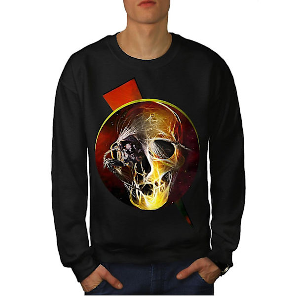 Tarantula Spider Skull Män Blacksweatshirt M
