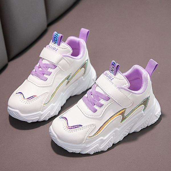 Pojkar Flickor Sneakers Andas löparskor Mode Sportskor 3A9322 White 34