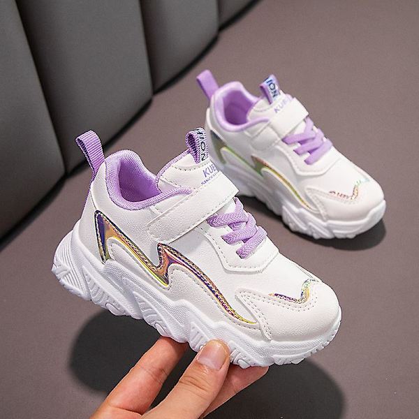 Pojkar Flickor Sneakers Andas löparskor Mode Sportskor 3A9322 White 34