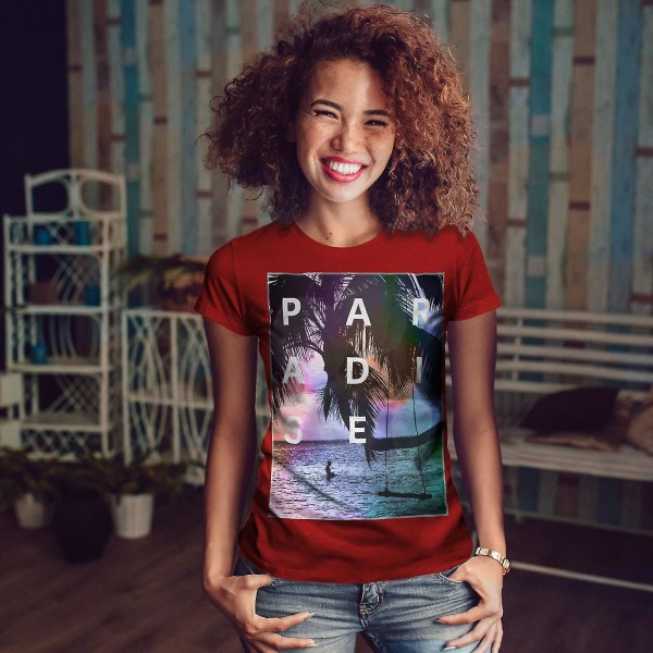 Paradise Beach Holiday Women T-shirt XXL