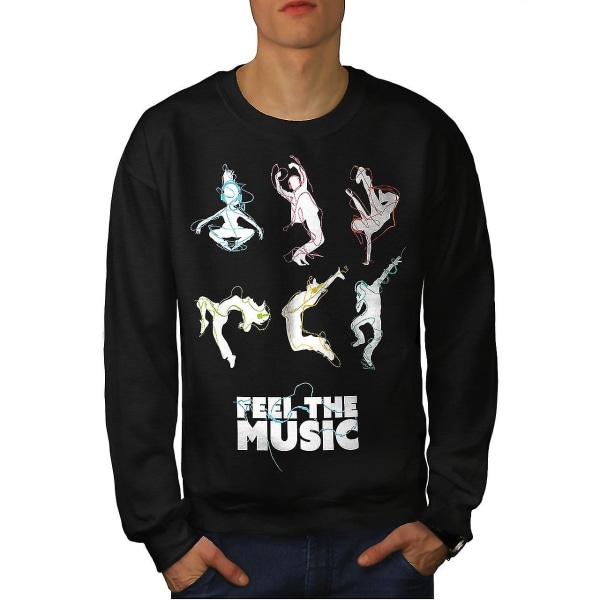 Feel Dj Song Dance Men Blacksweatshirt M