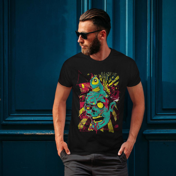 Nervous Brain Dead Men Blackt-shirt | Wellcoda M