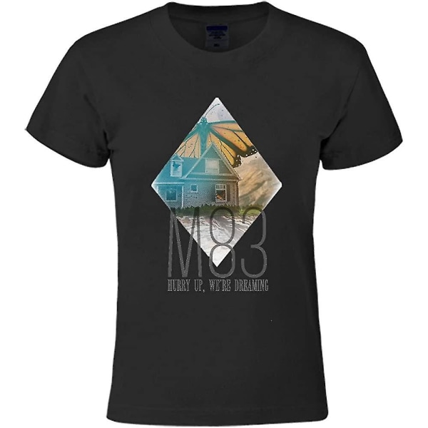 Moot M83 Posters Skynda oss Vi drömmer Kvinnor Design T-shirt med rund hals 3XL