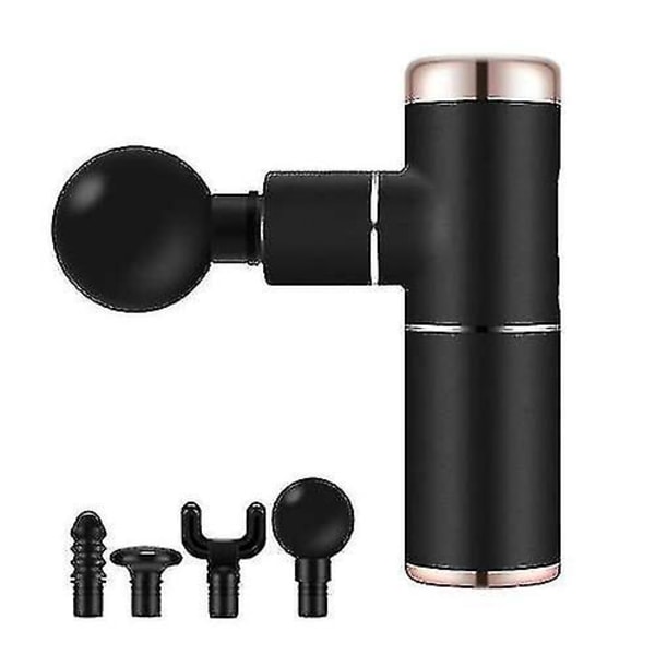 Mini massagepistolhandtag USB elektrisk massageapparat Terapyficka Flerfärgad massagepistol Muskelkroppssmärtlindring Fasciapistol med låda Green