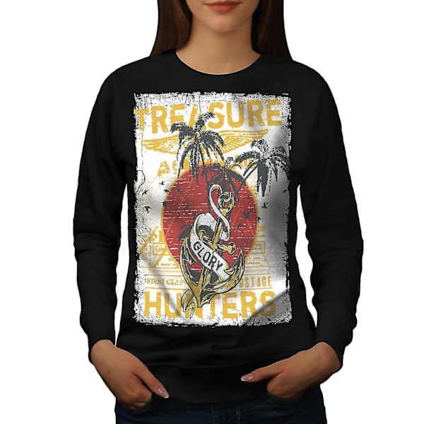 Treasure Hunter Holiday Women Blacksweatshirt L