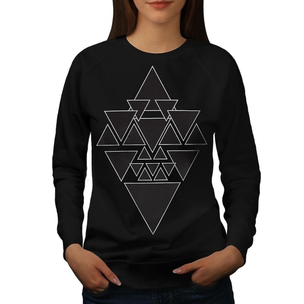 Occult Triangle Women Blacksweatshirt XL