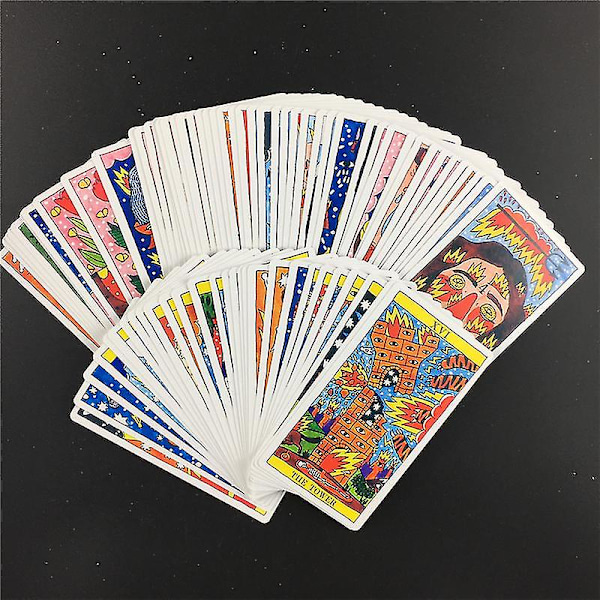 Tarot Del Fuego-kort Tarot för däck Oracles Elektronisk guidebok Spelleksak av Ricardo Cavolo44st Ts16