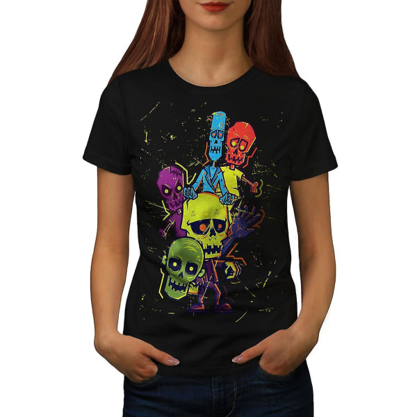 Zombie Monster Women Blackt-shirt S