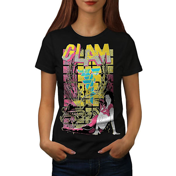 Glamorös T-shirt för flickamode för kvinnor L