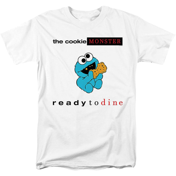 Cookie Monster redo att äta Sesame Street T-shirt L