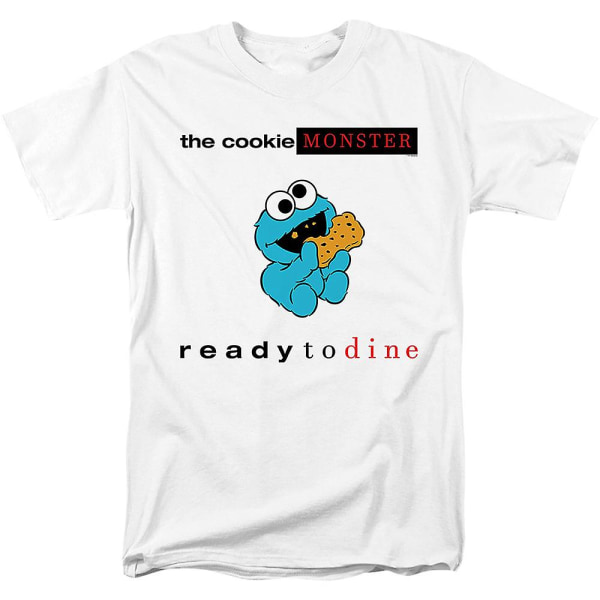 Cookie Monster redo att äta Sesame Street T-shirt M