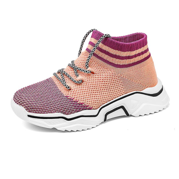 Sneakers som andas löparskor Mode Pojkar Flickor Sportskor 3Adw626 Pink 27